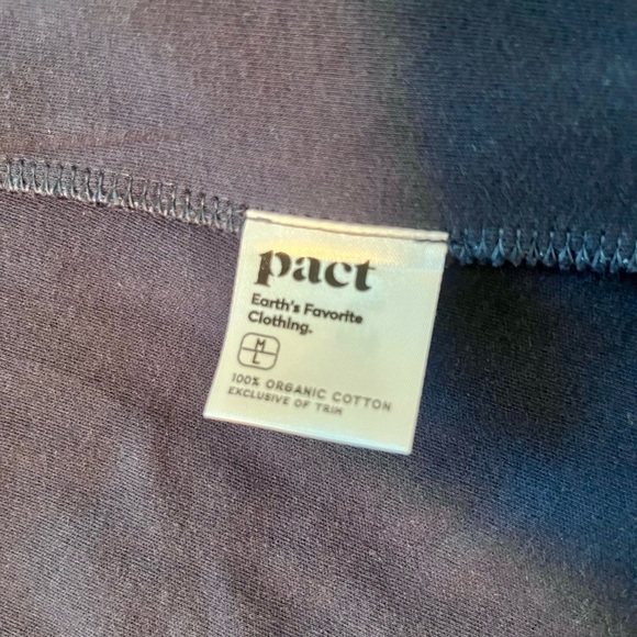 Pact Organic Cotton Open Cardigan Soft Neutral Cozy Layer M/L - Picture 5 of 6